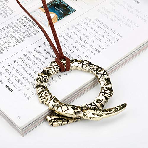 MZYSM God of War 4 Collar Hombres Mujeres Juego de Joyas Python Colgante Collar Baratija Joyas Collares góticos