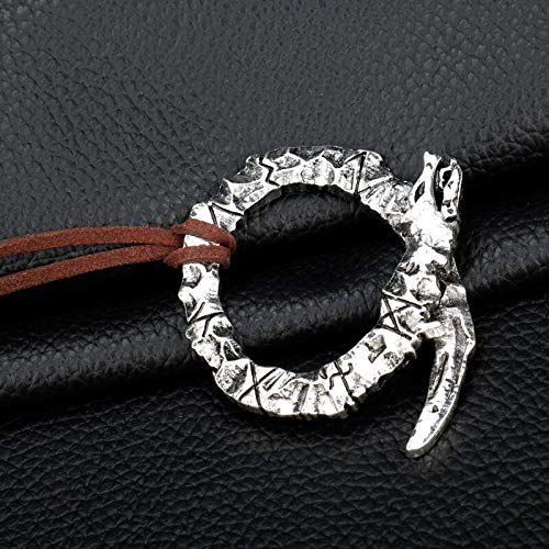 MZYSM God of War 4 Collar Hombres Mujeres Juego de Joyas Python Colgante Collar Baratija Joyas Collares góticos