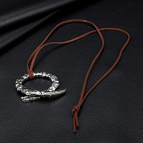 MZYSM God of War 4 Collar Hombres Mujeres Juego de Joyas Python Colgante Collar Baratija Joyas Collares góticos