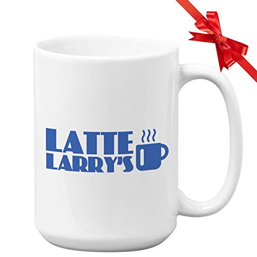 N\A TV Series Coffee mug - Latte Larry 's - Curb entusiasmo entusiasmo televisión Humor Comedia Comedia Estadounidense Larry David Fan Actor Regalo para Hombres Mujeres Amigo