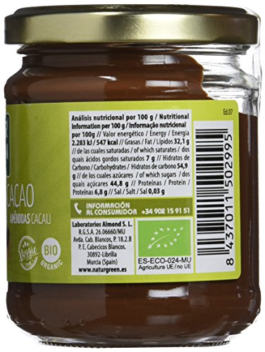 NaturGreen Almendras Cacao - 200 g