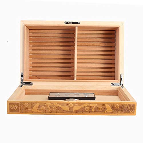 NBHUYT Tallada a Mano Caja de cigarros humidor colección de Nivel Exclusivo de Madera Hong Pa España Caja de cigarros humidores Caso de Cigarrillos de Moda Fumadores