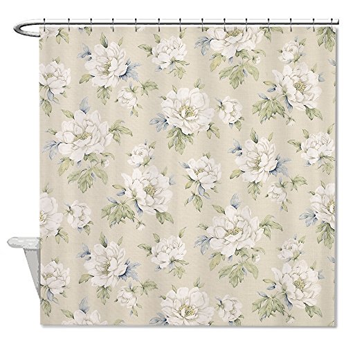 neafts poliéster impermeable Laura Ashley Floral Tela cortina de ducha baño Decor decoración para el hogar con ganchos de 66 x 72 cm