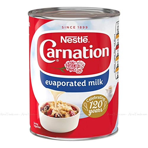 Nestle Carnation - Lata de postres con leche evaporada (12 unidades, 410 g)