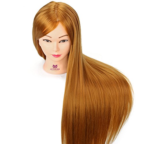 Neverland Beauty 76 cm cabezas de ejercicios para peinar peinado cosmétologie práctica maniquí muñeca 100% de cabello sintéticas + Elefante & Hairdressing herramientas accesorios Set # 27