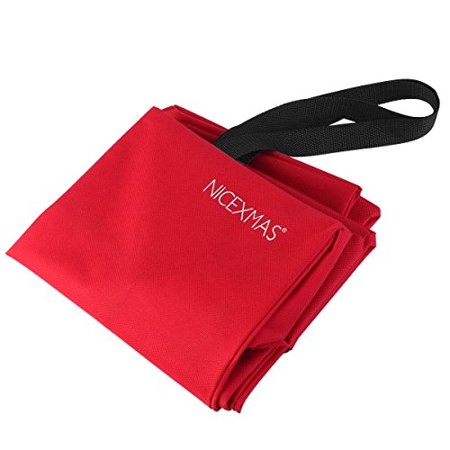 NICEXMAS - Bolsa de almacenamiento para árbol de Navidad, Rojo, 135 x 38 x 54 cm