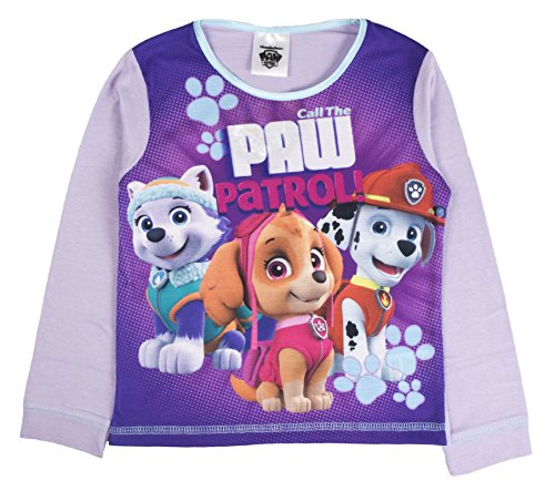 Nickelodeon - Pijama para niños y niñas, diseño de la Patrulla Canina Call The Paw Patrol - Patrulla canina, color lila y morado L