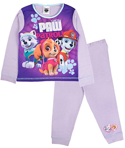 Nickelodeon - Pijama para niños y niñas, diseño de la Patrulla Canina Call The Paw Patrol - Patrulla canina, color lila y morado L