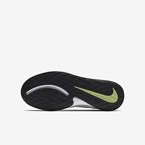 NIKE Team Hustle D 9 (GS), Basketball Shoe Unisex-Child, White/Black-Volt, 39 EU