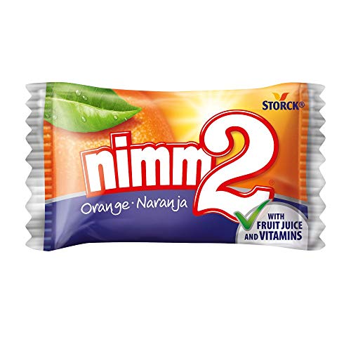 Nimm2 Caramelos Duros de Naranja y Limón Con Vitamina - Paquete de 1000 gr