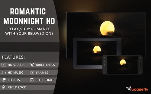 Noche de luna romántica gratis en alta definición: disfrute de sueños románticos a la luz de la luna con su pareja en su televisor HDR 4K, TV 8K y dispositivos de fuego como fondo de pantalla y tema p