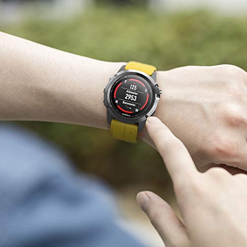 Notocity Garmin Fenix 3 Correa, Silicona Reemplazo Correa para Garmin Fenix 5X/Fenix 5X Plus/Fenix 6X/Fenix 6X Pro/Fenix 3/Fenix 3 HR, Easy-Fit, no Adapta a Fenix 5