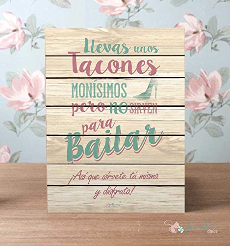 Noviembre Dulce Cartel para Boda Tacones y Baile