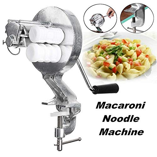 NSYNSY Máquina para Hacer Pasta, auténtica Pasta Italiana para Hacer Fideos, Herramientas para Pasta de macarrones de Acero Inoxidable, Herramientas de Cocina para el hogar, máquina para prensar a