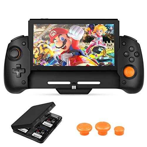 Nueva Actualización,Zacro Controlador de Mando para Switch, Reemplazo de Stick, con Vibración de Doble Motor,Type-C Cable,3 Tapas diferente de Stick