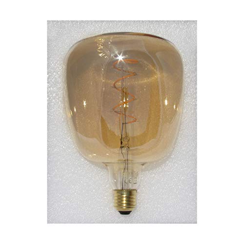 NUEVA Colección 2020-21 de NOVATEK - Lámpara Techo - con Bombilla GIGANTE de LED Hecho a MANO, idea para Salón, Comedor, Dormitorio, Vintage, Restaurante, Bar, etc. Modelo: NOTTING HILL (GOLD)