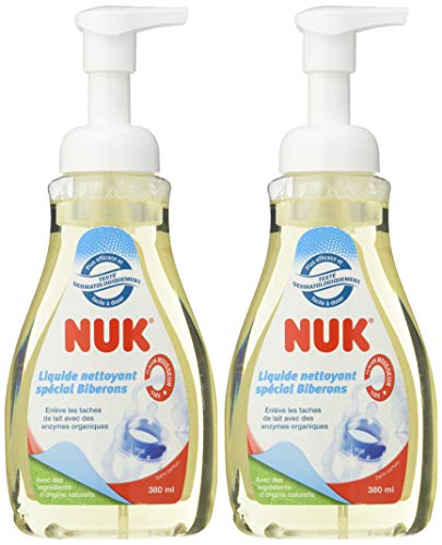 NUK - Líquido limpiador para biberones y accesorios, 2 frascos