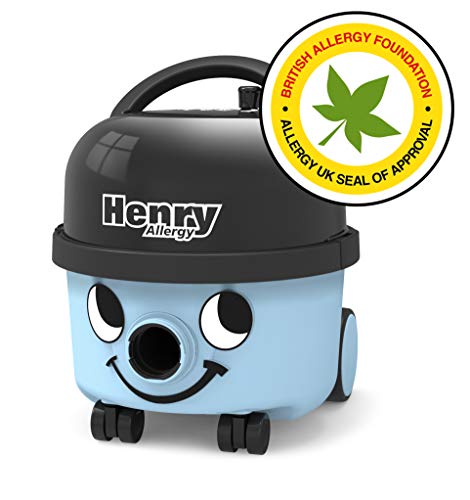 Numatic 908147 Henry Allergy HVA160-11 - Aspiradora con Bolsa (Apto para alérgicos, Incluye Cartucho de Filtro HEPA de Larga duración (H13), 620 W), Color Azul