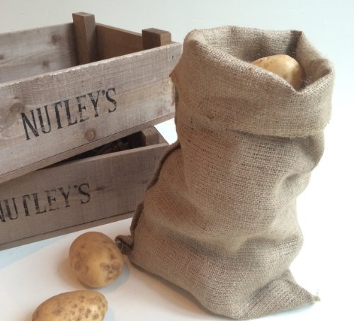 Nutley 's – Saco de Almacenamiento, 30 x 45 cm, arpillera, marrón