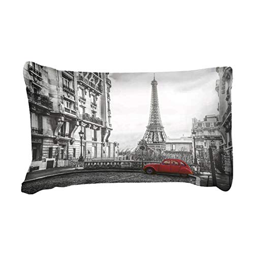 Odot Juego de Funda de Edredón, 3 Piezas 100% Poliéster Funda Nórdica y Funda de Almohada 3D Impresión para Todo el Mundo Adultos y Adolescentes (135x200-2pc,Paris)