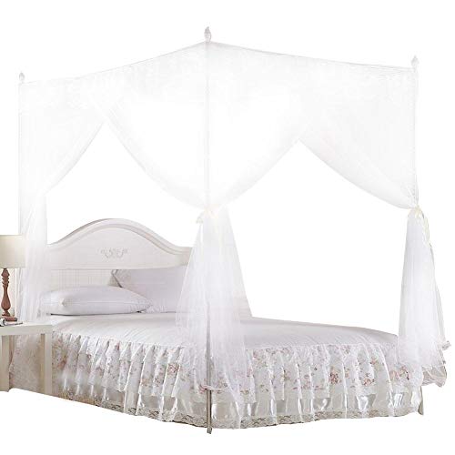 OKBY Cama con mosquitera: Princesa Tres Aberturas Laterales, Cortina para Cama, Dosel, Red, mosquitera, Ropa de Cama(150 * 200 * 200)