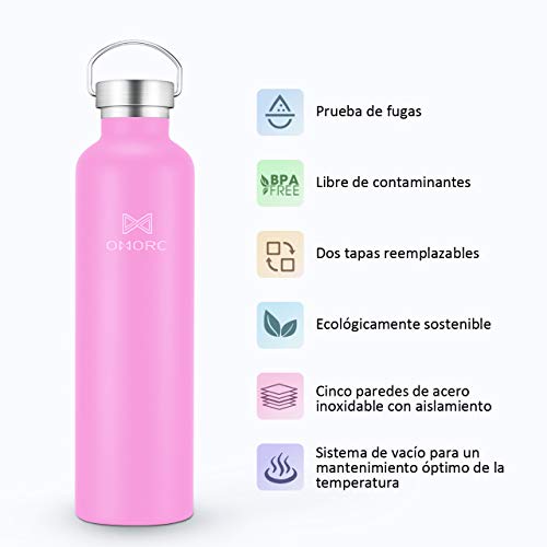 OMORC Botella Agua Acero Inoxidable