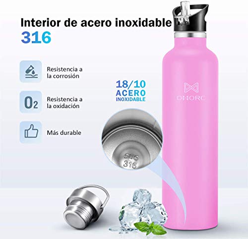 OMORC Botella Agua Acero Inoxidable