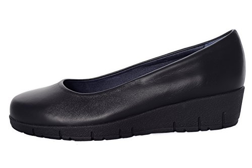 Oneflex Camile Negro - Zapatos anatómicos cómodos para Mujer - Calzado hostelería Antideslizante de Piel - Talla 38