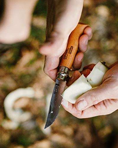 Opinel 04429VRN - Navaja de acero al carbón, color beige, talla 9 cm