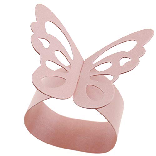 OTOTEC 50 servilletas de Papel con Forma de Mariposa, Color Rosa, para decoración de Fiestas y Novias