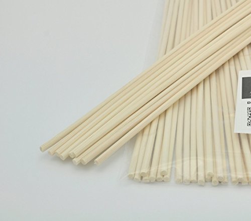 Ougual 100 Piezas Palos de Difusor Reed Varillas de Reed de Rattan de Madera Varillas Difusor de Aroma de Aceite Esencial (16cm x 3mm)