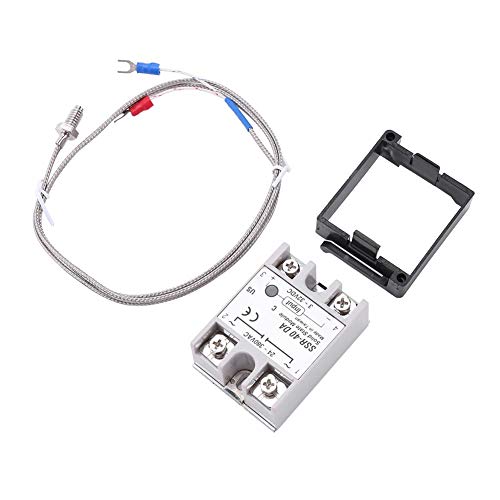 Oumefar REX-C100 Alarma Industrial PID 0 ℃ ~ 1300 ℃ Controlador de Temperatura Interruptor de termostato Inteligente Funciones automáticas para energía eléctrica con Sensor de termopar K