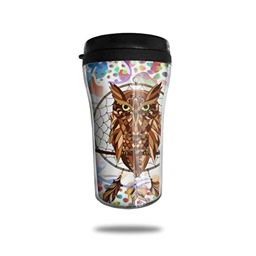 OUYouDeFangA Taza de café de viaje con diseño de dragón asiático con mitología asiática, con impresión 3D, taza de té, vasos de agua aislados para beber con tapa, 8.54 onzas (250 ml)