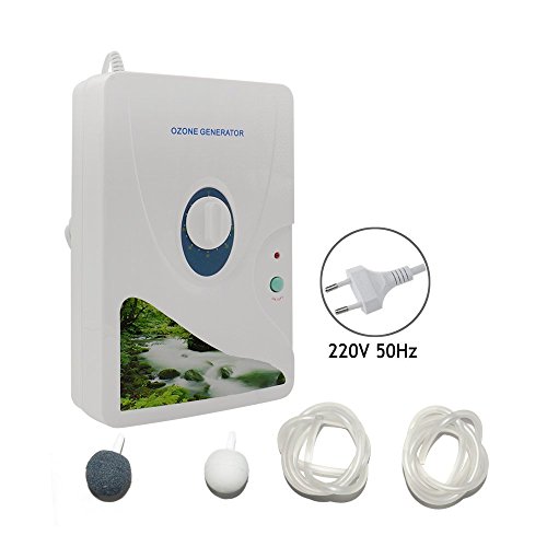 Ozonizador,Cymall Ozone Purifier 600mg/h Portable Ozone Generator Ozonator Air Water Sterilizer Air purifier for Home Fruit Vegetables Purification Ozonator Lonizator