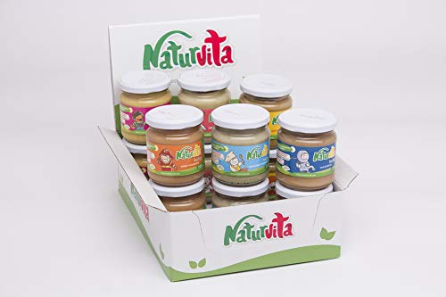 Pack 12 Tarritos Infantiles Variados | Tarritos Variados Frutas / Verduras / Carne / Pescado | Pack 12 Tarritos Ecológicos | Tarritos Infantiles Naturales