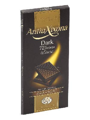 Pack 4 Tabletas Chocolate de 120g marca Antiu Xixona. Chocolate cacao 85%, chocolate cacao 72%, chocolate negro con almendras, chocolate negro con arándanos.