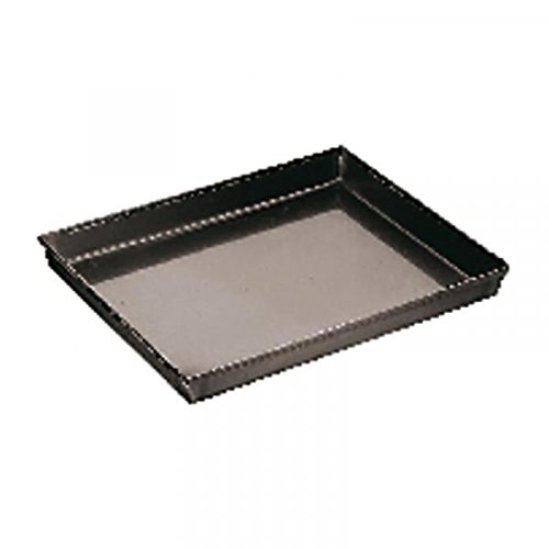 Paderno - Bandeja rectangular para pizza (hierro), color azul 60x40 cm