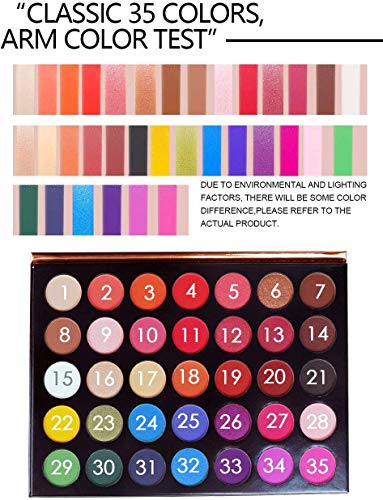 Paleta de sombras de ojos Paleta de maquillaje, tonos de color perfectamente combinables, mate, texturas luminosas y brillantes, para ojos seductores