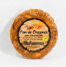 Pan de orejones con almendras - 200 g - Marca El Artesano - Dulce típico tradicional navideño - Calidad Suprema