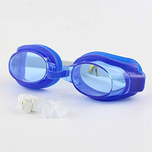 PANXIAO Natación Ajustable Gafas a Prueba de Agua y Anti-Niebla Profesional de Alta definición con Tapones for los oídos y Pinzas nasales diseñadas for Hombres Mujeres y niños (Color : Black)