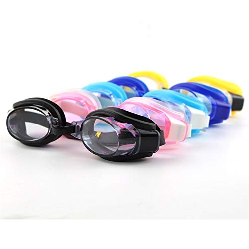 PANXIAO Natación Ajustable Gafas a Prueba de Agua y Anti-Niebla Profesional de Alta definición con Tapones for los oídos y Pinzas nasales diseñadas for Hombres Mujeres y niños (Color : Black)