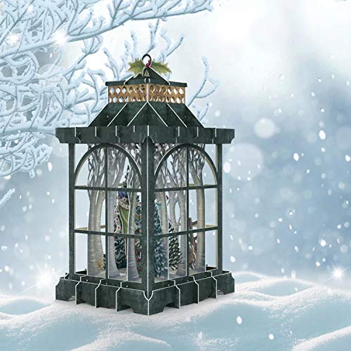 Paper D'Art 3D Pop Up - Farol de Navidad con tarjeta de Navidad