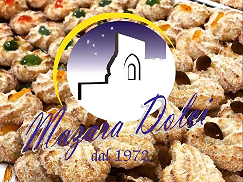 Pasticceria Mazara Dolci Taralli Morbidi Limone Sicilia 100% Dulces caseros y Galletas 500 gr