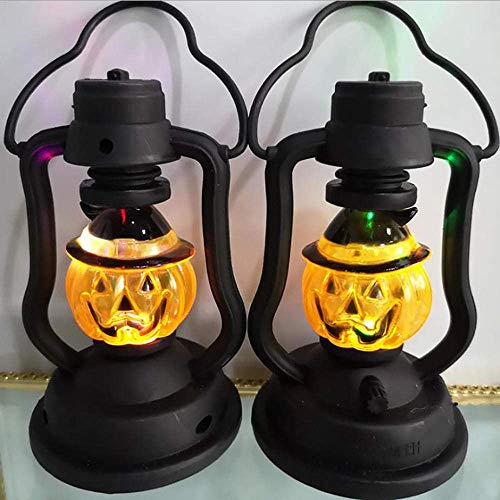 Patrones LED enciende la lámpara linterna calabaza Small esqueleto del cráneo de la noche las luces de interior casero al aire libre Decoración-B SEAno1 (Color : B)