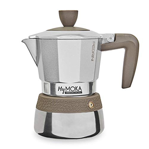 Pedrini MyMoka - Cafetera de inducción Inducción Mymoka 3 Tazze TóRTOLA