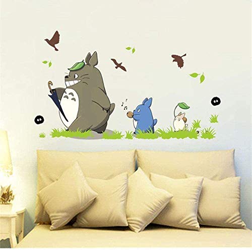 Pegatinas de pared murales Calcomanías Animación de dibujos animados Vinilo Totoro para niños Habitación Cafe Bar Decoración del hogar Cartel Totoro Papel 60X90cm