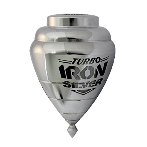 Peonza Trompo Turbo Iron Silver Metal