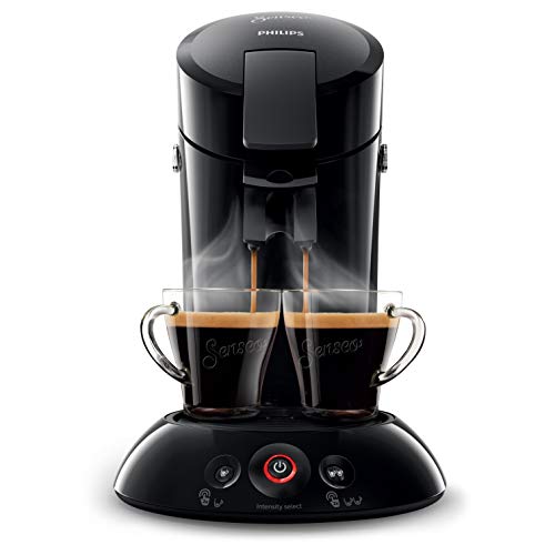 Philips SENSEO Original HD6554/61 - Cafetera monodosis con tecnología Coffee Boost y Crema Plus, selección de intensidad, color negro