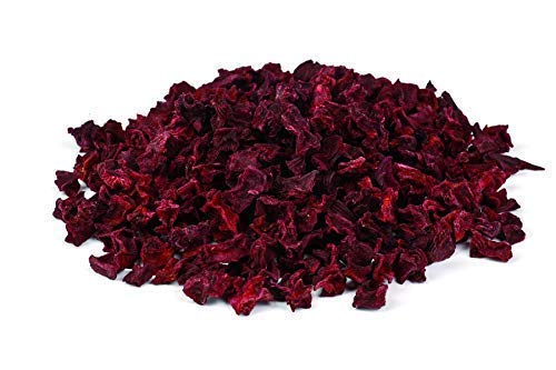 Piezas de Remolacha roja seco orgánico 1kg Fairtrade BIO ecológico vegetales, alimentos crudos, para batidos, sopa, ensalada y como aperitivo, aromático dulces rojizos/pardusco 1000 g