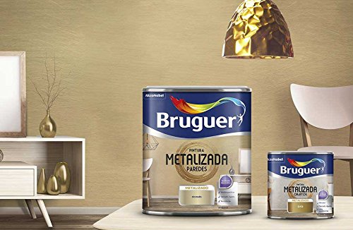 Pintura metalizada para paredes Bruguer (Oro) 1L